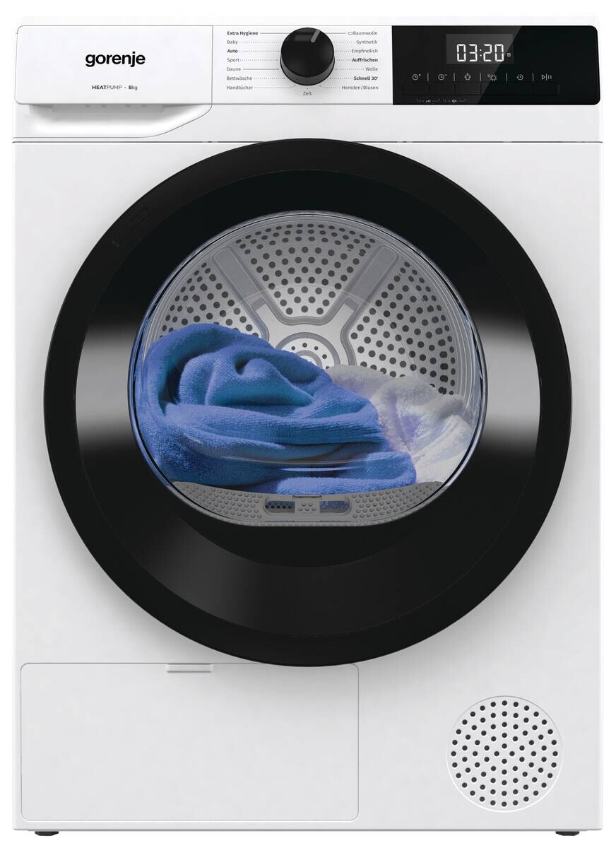 Gorenje Wärmepumpentrockner DHNE82 weiß B/H/T: ca. 59,5x84,5x55 cm ca. 80 kg