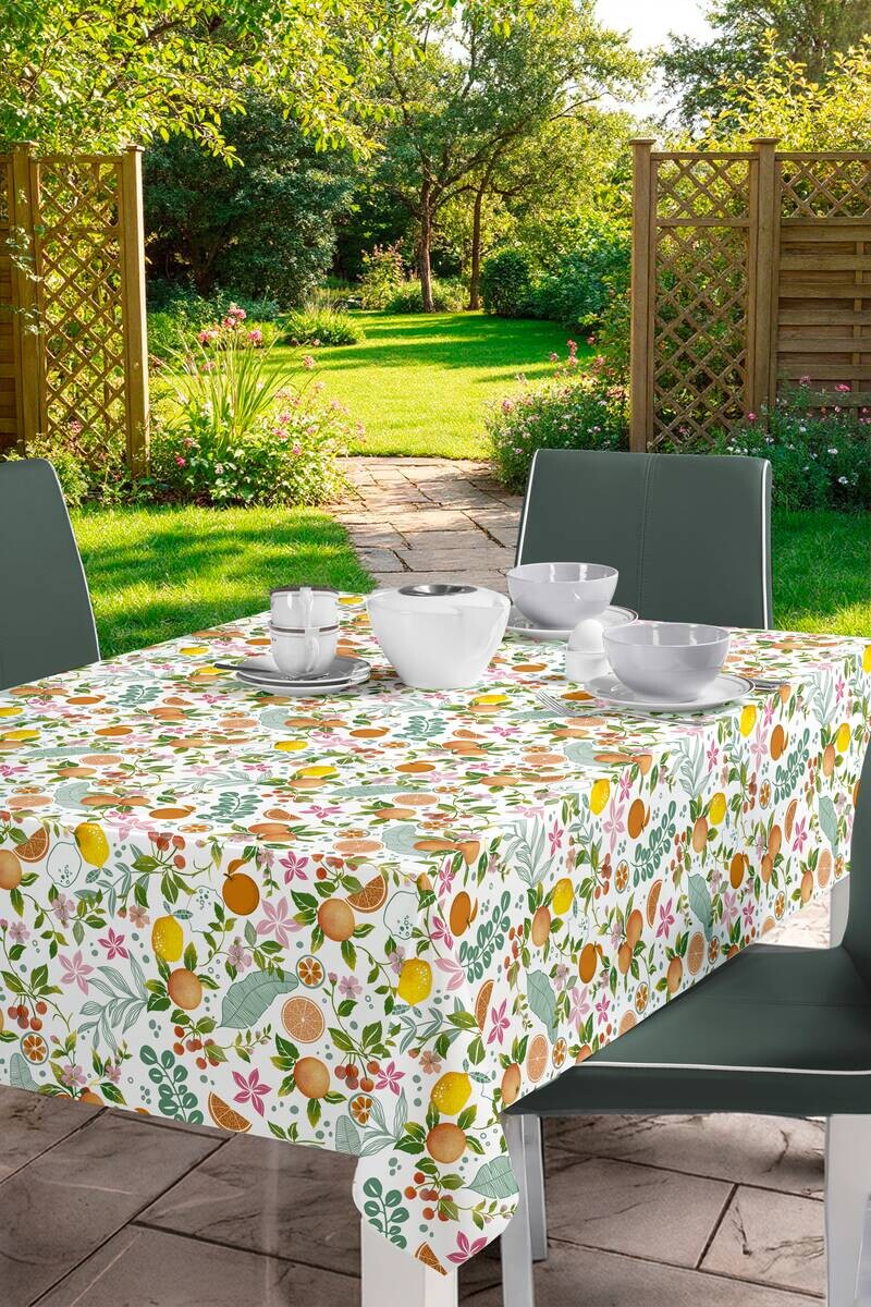 Milano Abwaschbarer Tischbelag Früchte Modern orange B: ca. 140 cm