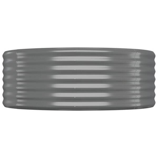Hochbeet grau Stahl B/H/L: ca. 100x36x249 cm