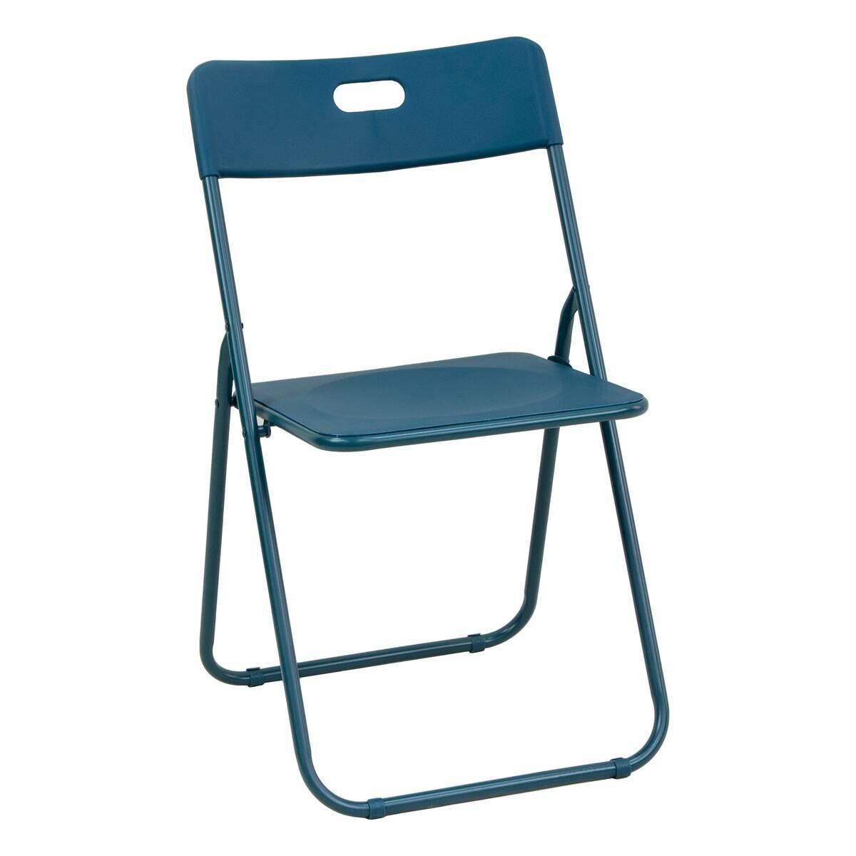 Klappstuhl Viva blau Kunststoff B/H/T: ca. 84,5x80x46 cm