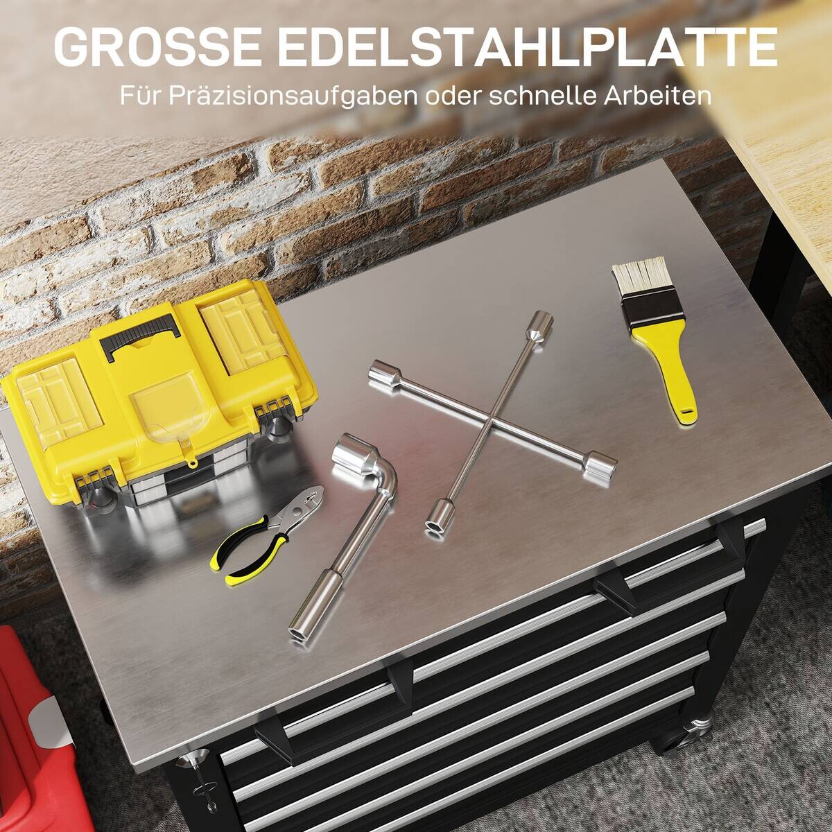 Werkstattwagen B/H/T: ca. 65,5x76x34,5 cm