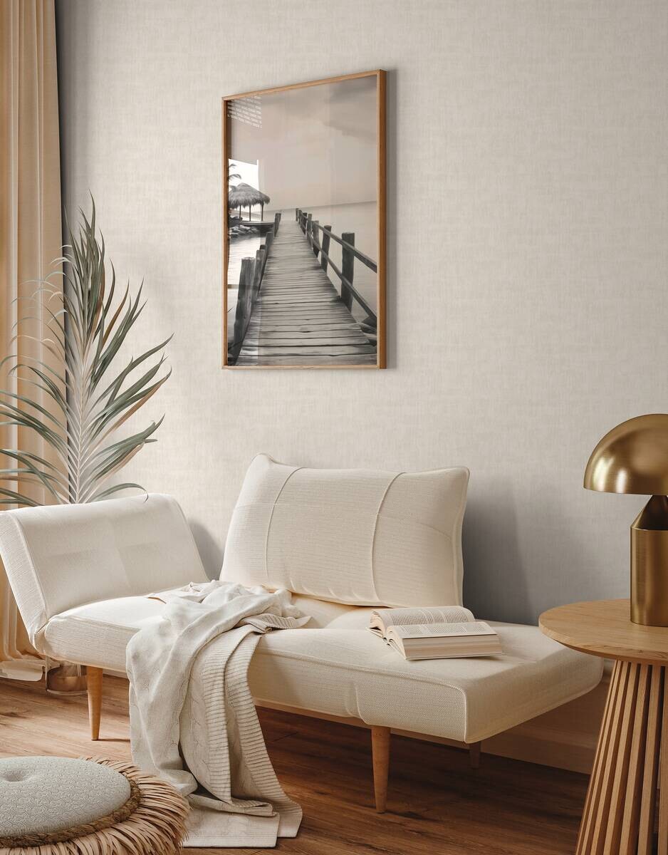 A.S.Creation Vliestapete creme beige B/H/D: ca. 53x1005x9,1 cm