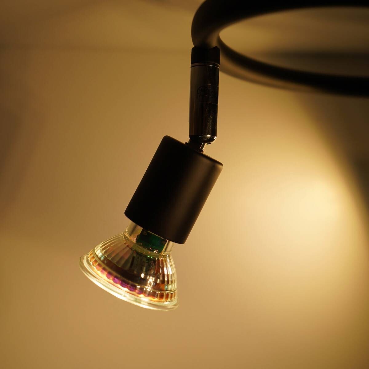 POCOline Spotspirale Boris schwarz B/H/L: ca. 25x10x25 cm 3 Brennstellen