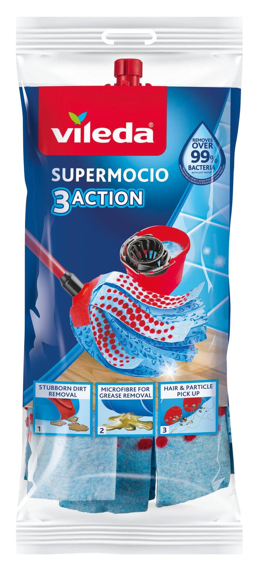 Vileda Ersatzwischmopp blau