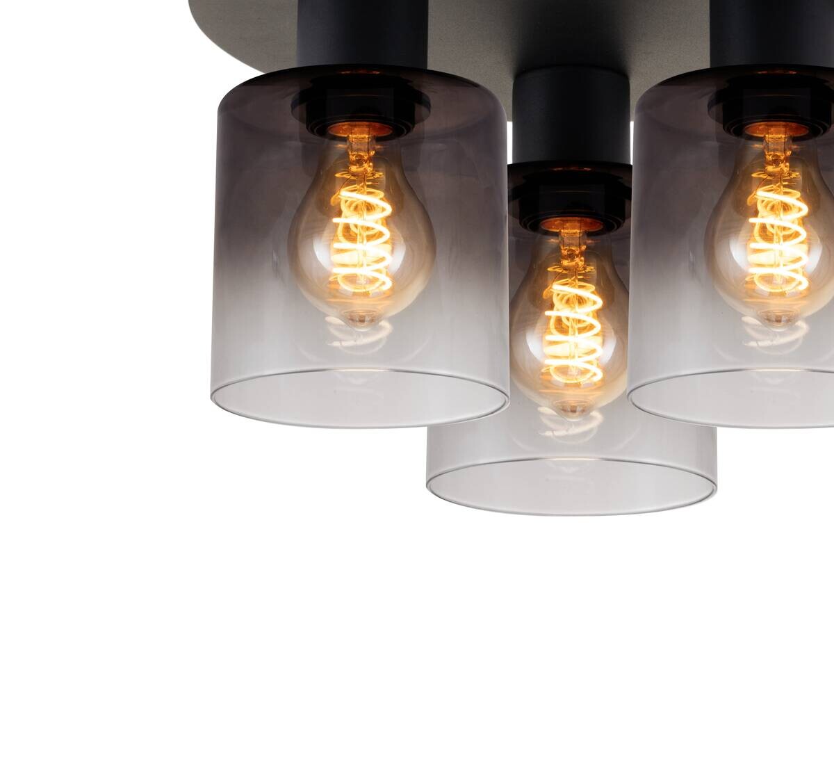 POCOline Deckenleuchte Azir schwarz Metall D: ca. 32 cm E27 3 Brennstellen