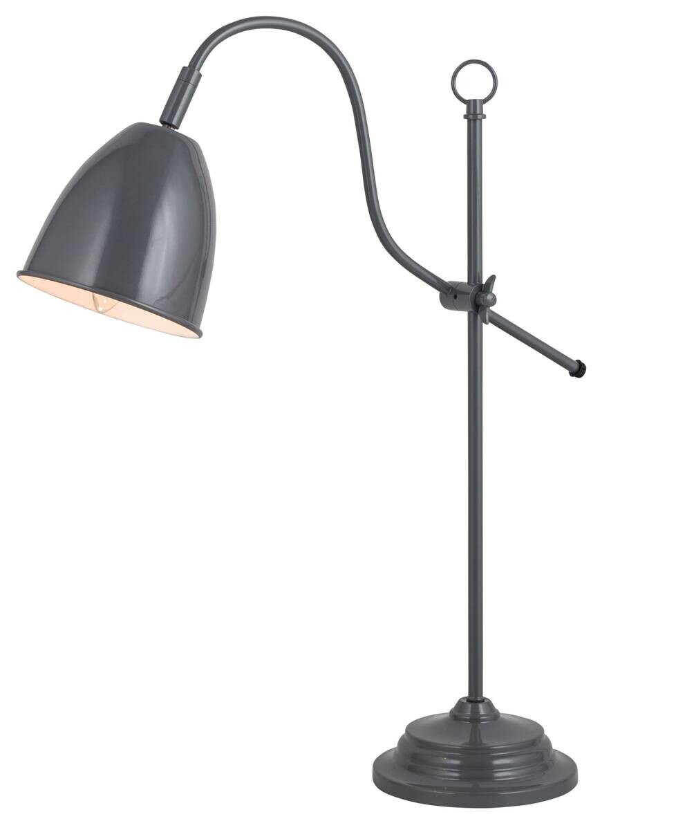 Näve Leuchten Tischleuchte 3110416 grau Metall B/H/T: ca. 19x53x13 cm E14 1 Brennstellen