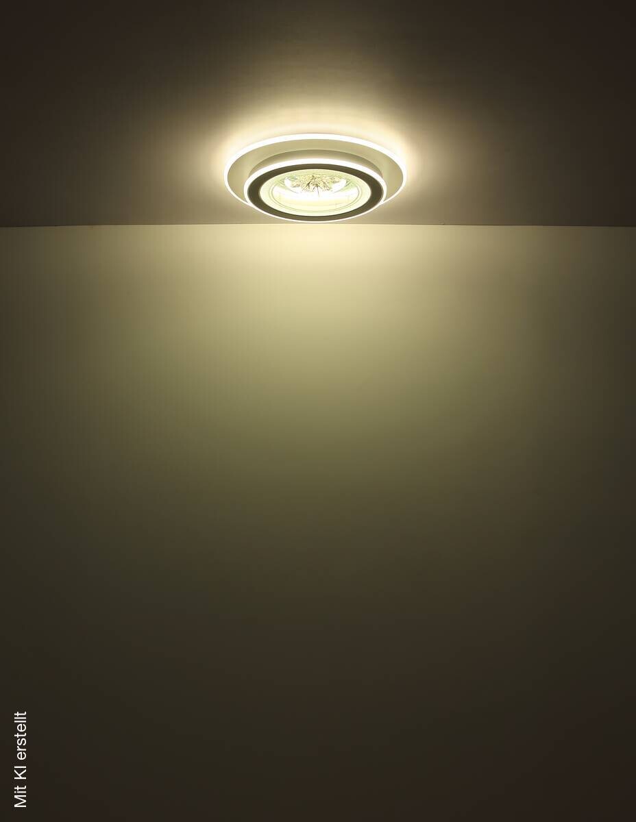 GLOBO LED-Deckenleuchte Suzie weiß Kunststoff H/D: ca. 6,5x46 cm