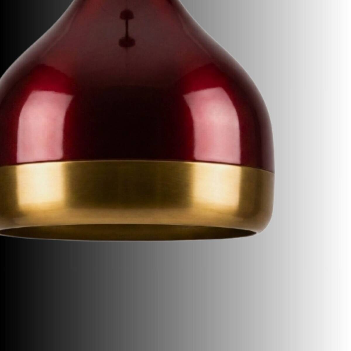 Opviq Pendelleuchte weinrot Metall B/H/T: ca. 17x112x17 cm E27 1 Brennstellen