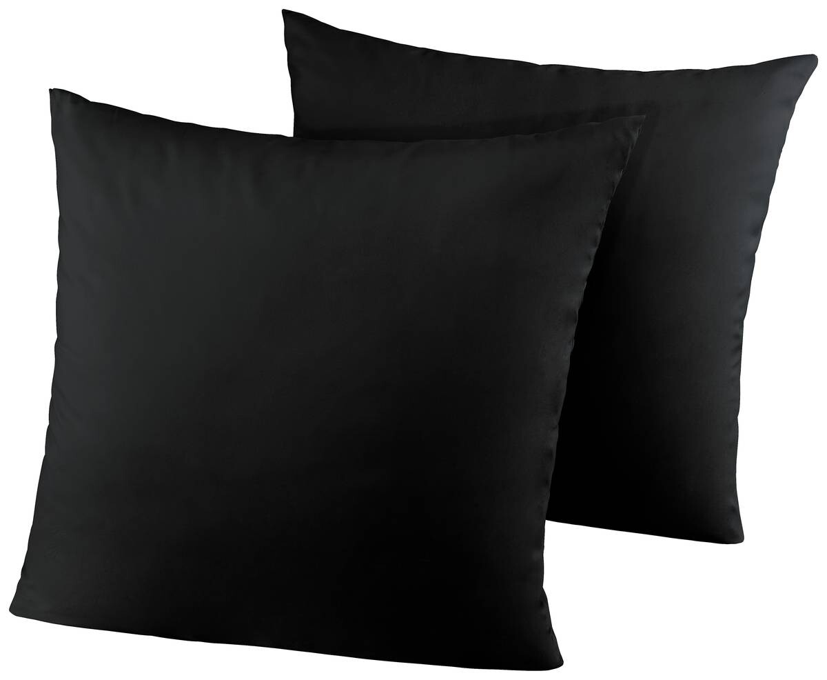 Kissenhülle Microfaser schwarz 100% Polyester B/L: ca. 80x80 cm