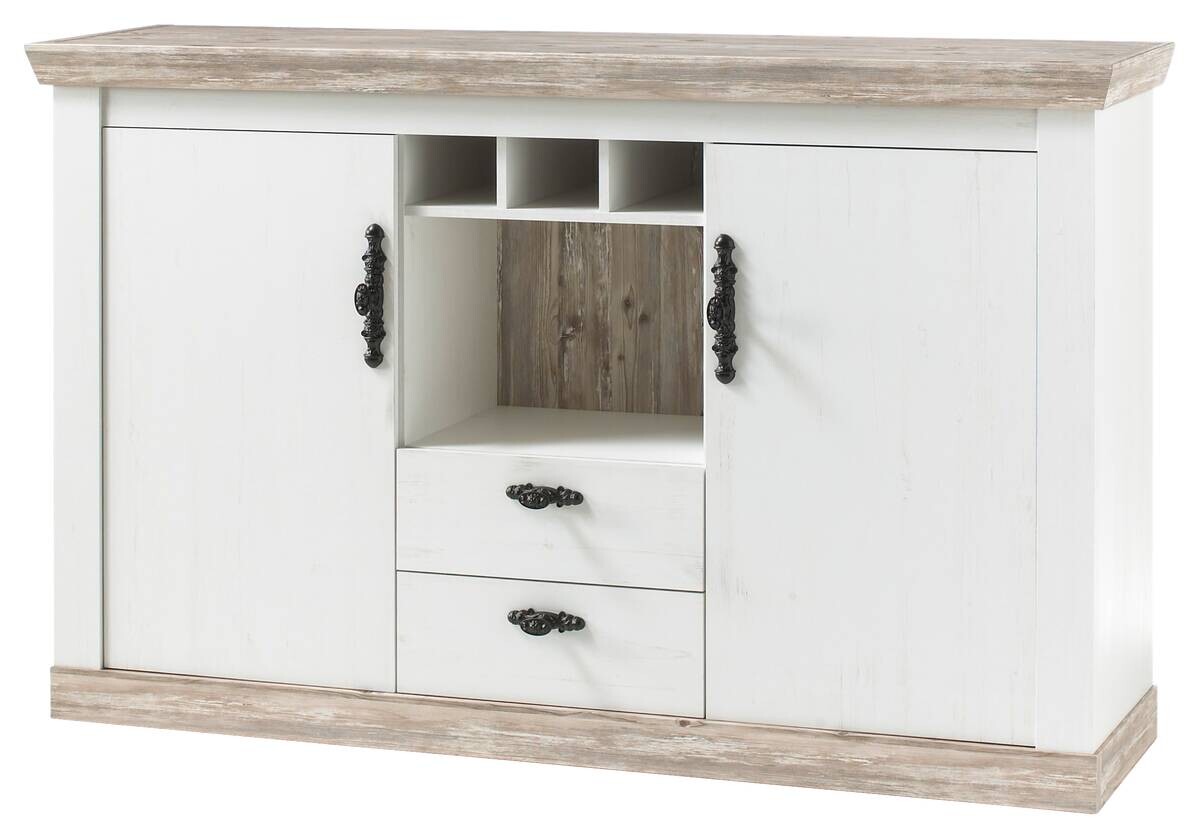 Sideboard Florenz weiß Pinie B/H/T: ca. 167x104x44 cm