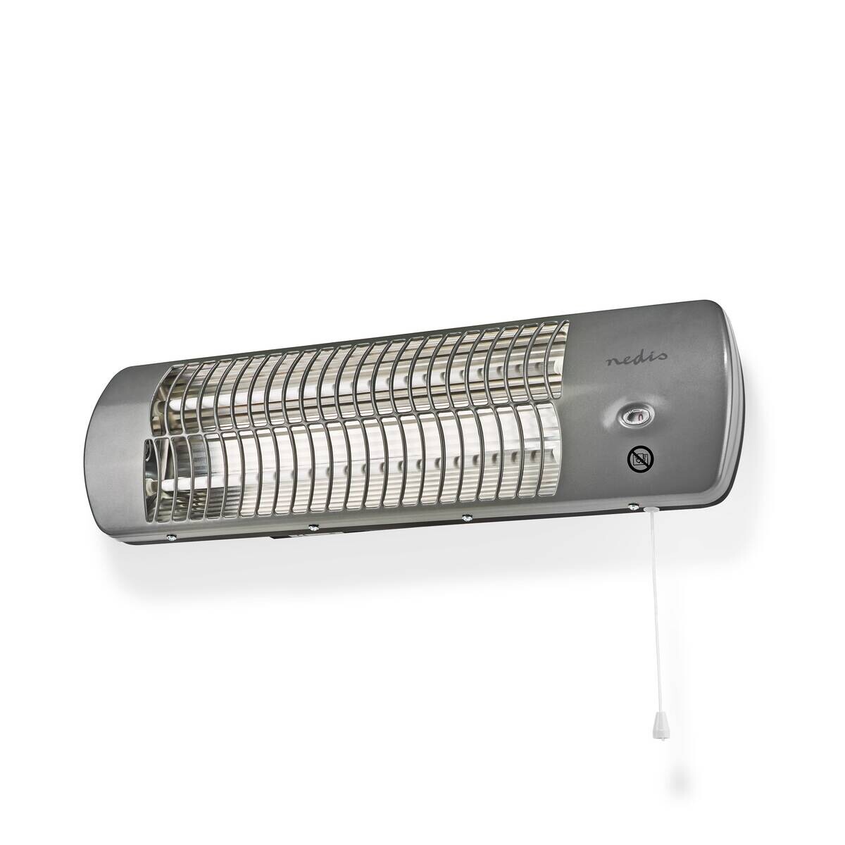 Nedis Badezimmer-Heizung grau Metall B/H/L: ca. 56x16x10 cm ca. 1200 W