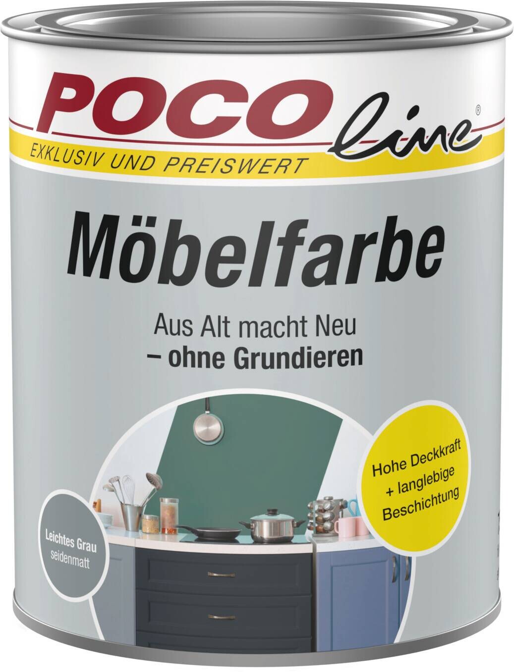 POCOline Buntlack leichtes grau ca. 0,75 l
