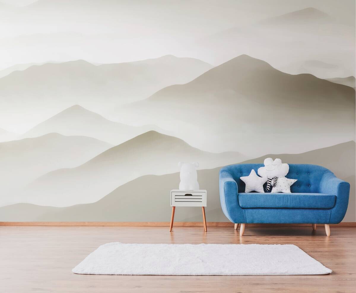 Livingwalls Fototapete Landschaft weiß beige B/L: ca. 280x371 cm