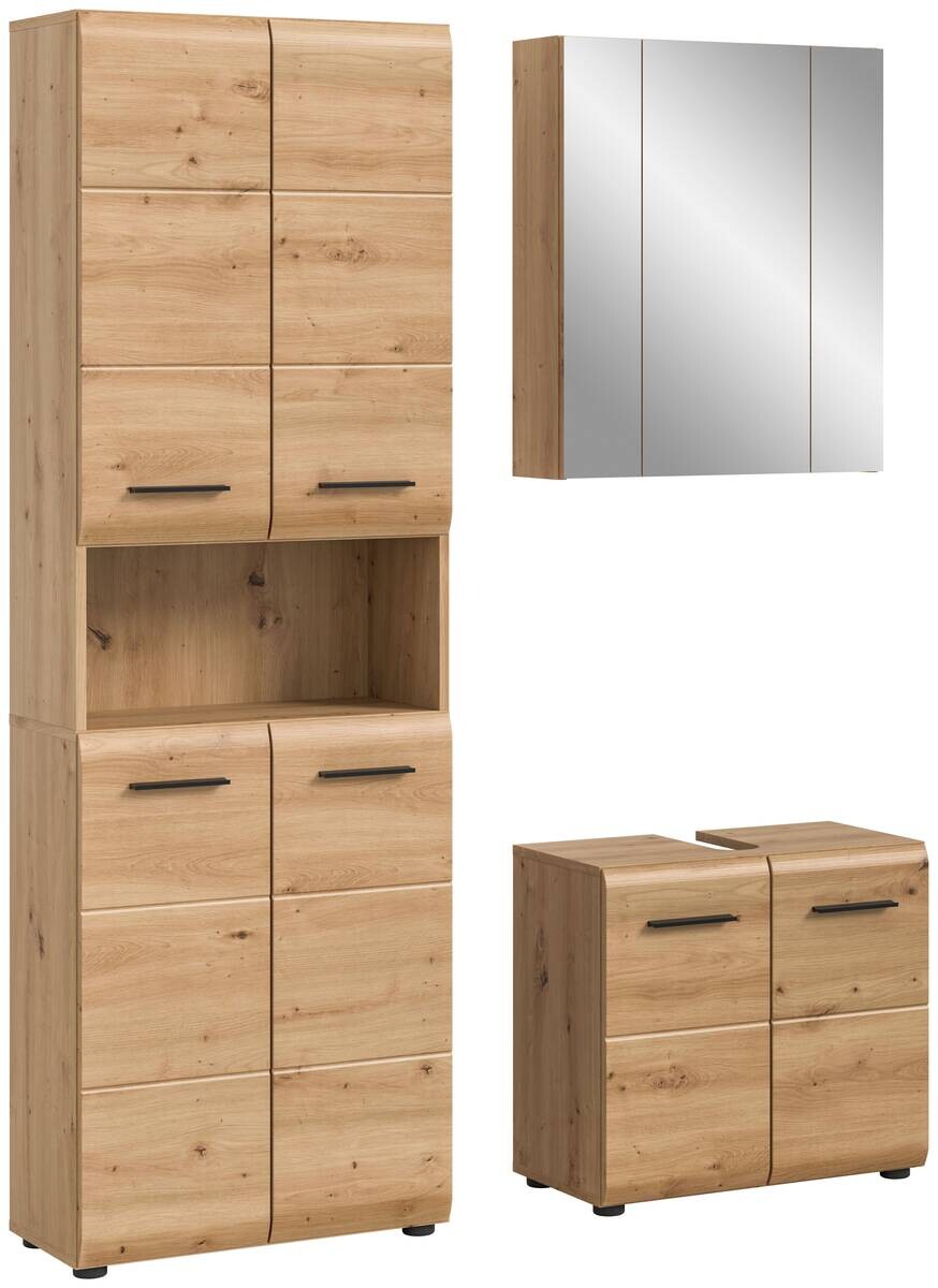 Badezimmer-Set Ice Artisan Oak Nachbildung B/H/T: ca. 135x185x30 cm