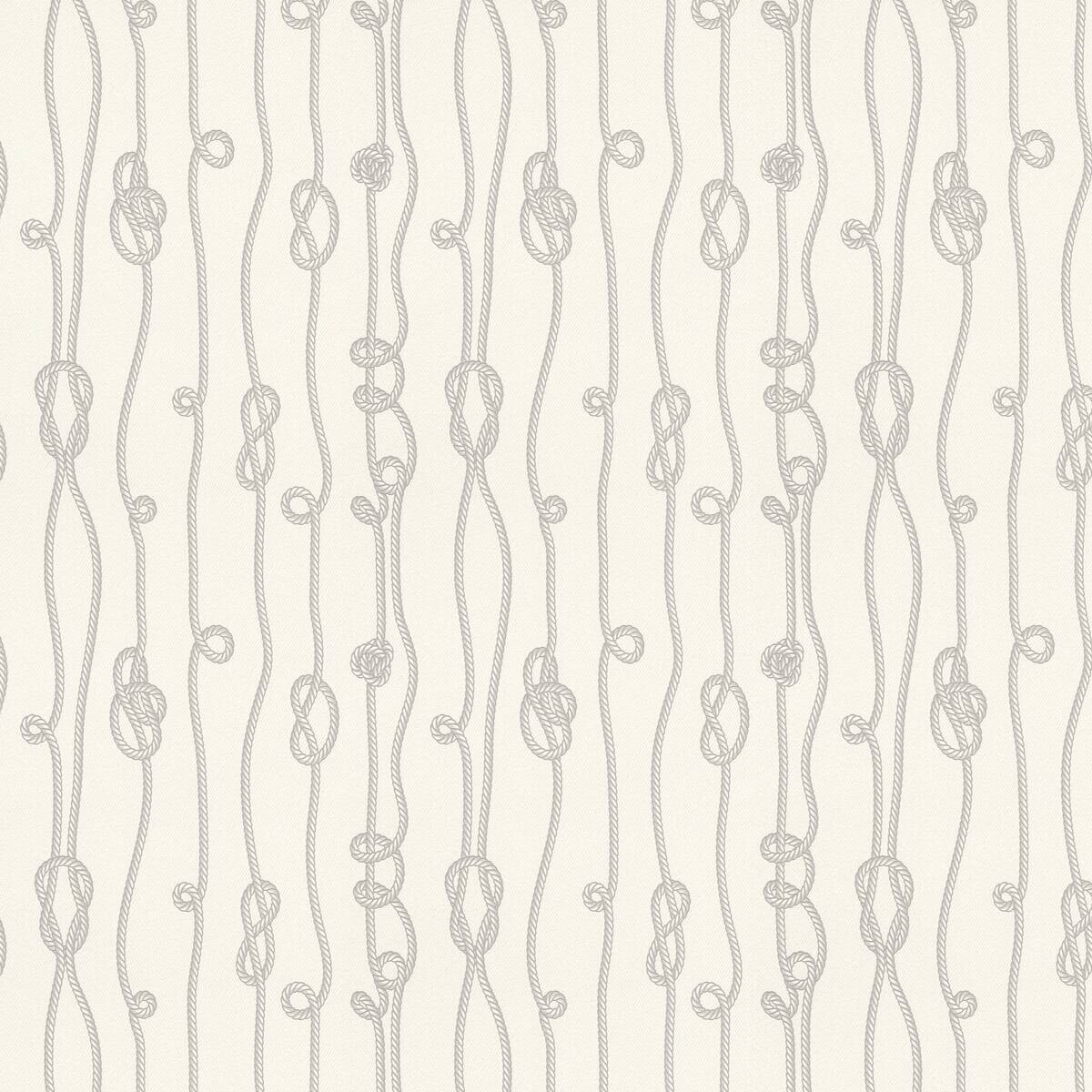 Vliestapete Seemannsknoten beige grau B/L: ca. 53x1005 cm