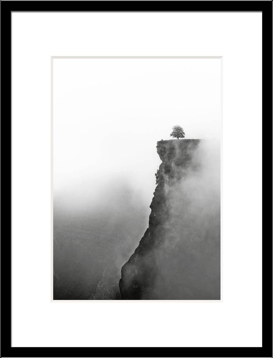 Bilderrahmen schwarz Holz B/L: ca. 30x40 cm