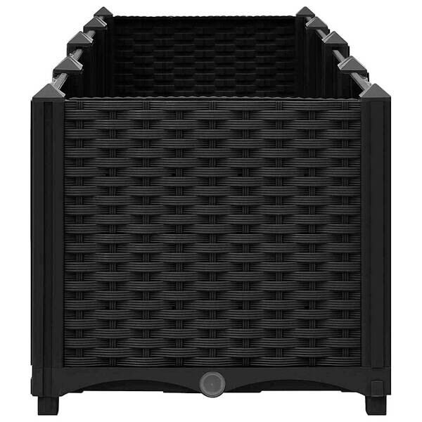 Hochbeet schwarz Polypropylen B/H/L: ca. 40x38x160 cm