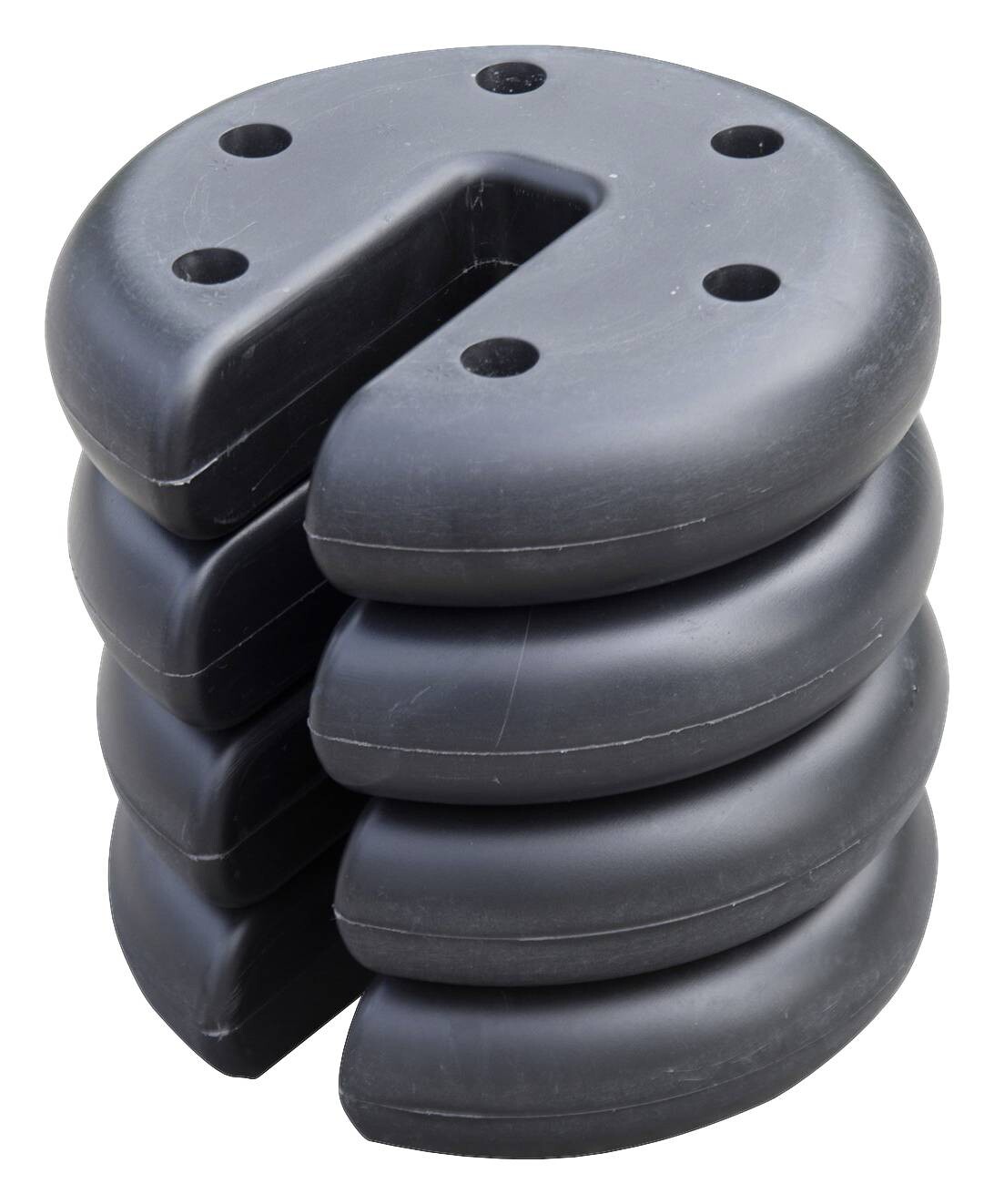 Outsunny Gewichte für Faltpavillon schwarz Beton H/D: ca. 4,5x20 cm