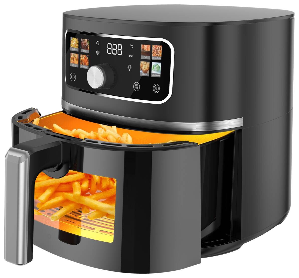 Emerio Heißluftfritteuse AF-132740.2 schwarz Kunststoff B/H/L: ca. 29,1x28x36,2 cm ca. 5,7 l