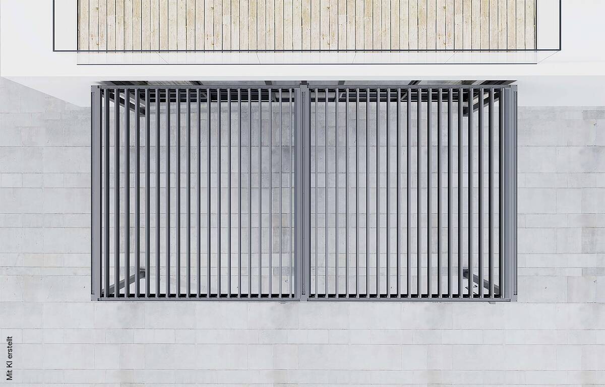 Pergola anthrazit Aluminium B/H/L: ca. 296x247x583 cm