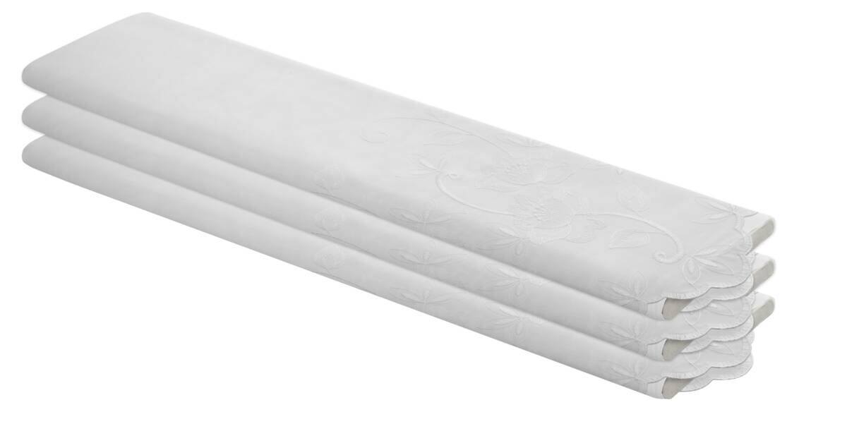 Store-Meterware Renzo weiß 100% Polyester H: ca. 175 cm