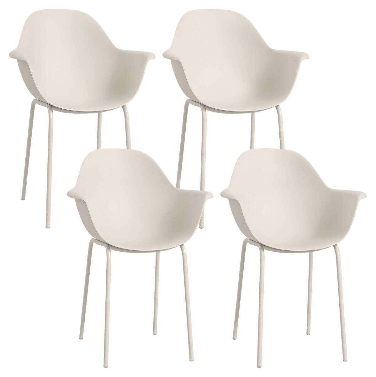 Outsunny Bistro-Set grau Stahl B/H/L: ca. 55x84x59 cm