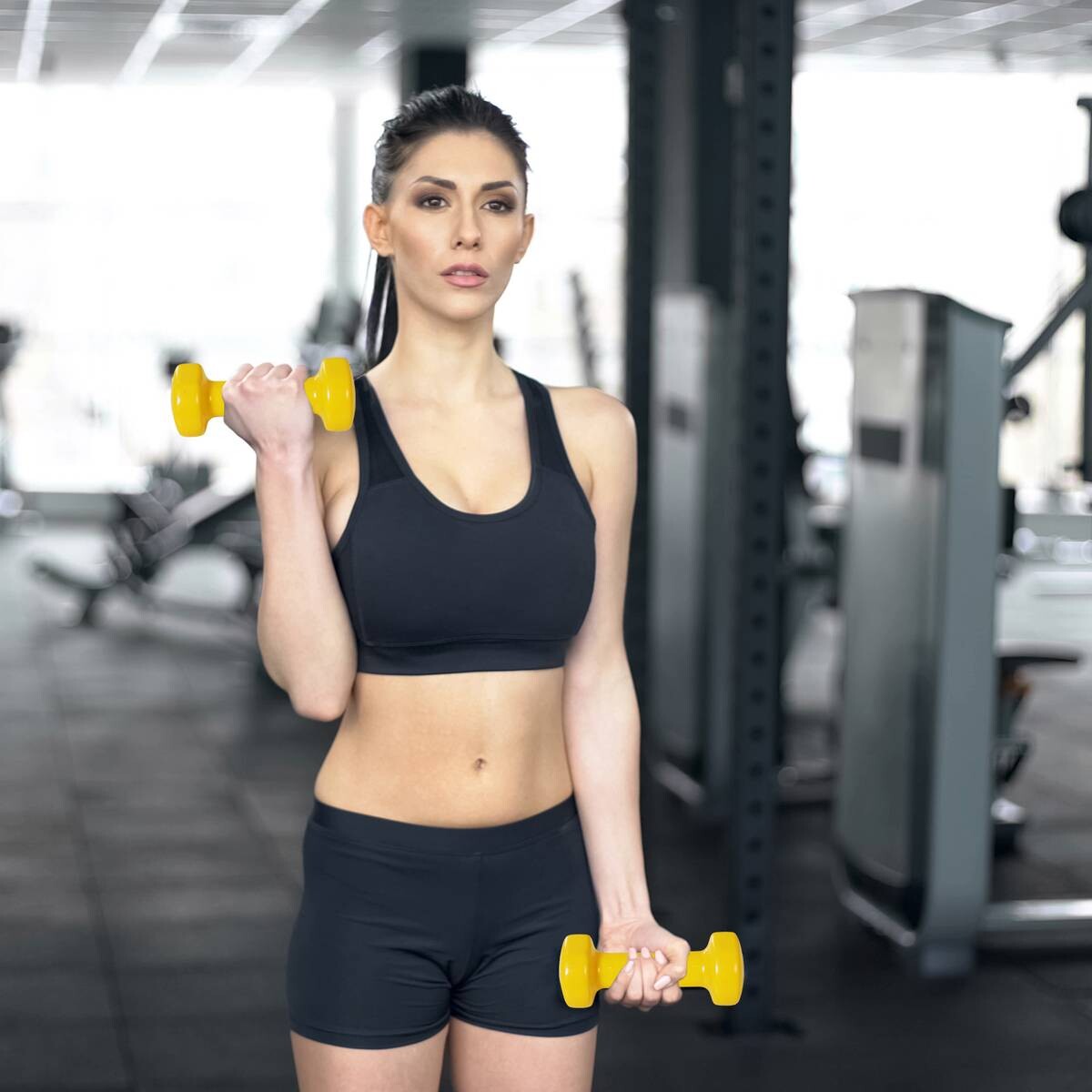 HOMCOM Hantelset bunt Eisen B/H/L: ca. 30x8x41 cm