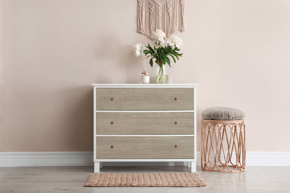 Klebefolie Holzoptik Greige B/L: ca. 67,5x200 cm