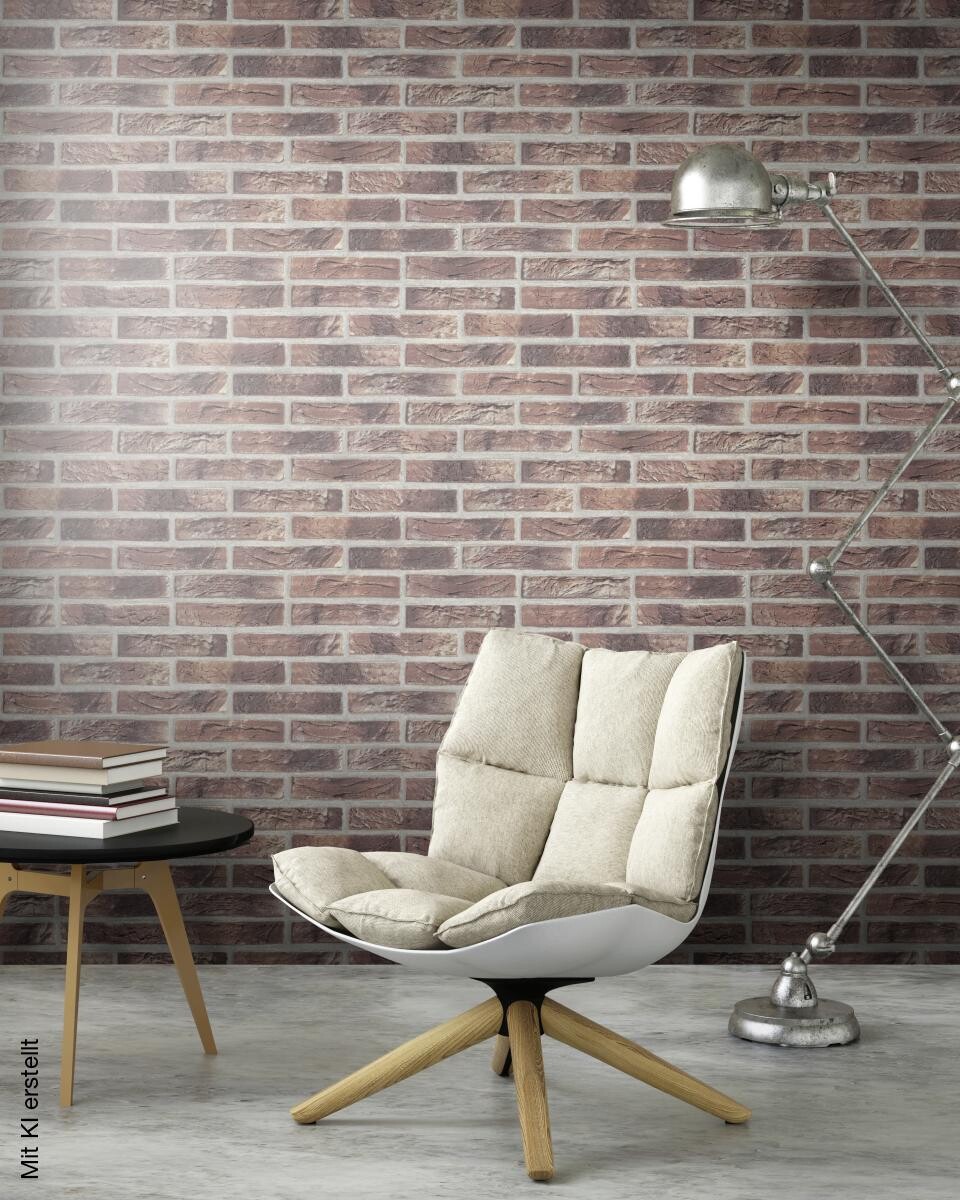 Vliestapete Steinoptik braun B/L: ca. 53x1005 cm