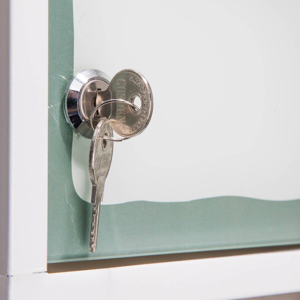 Medizinschrank weiß Stahl B/H/T: ca. 30x50x15 cm