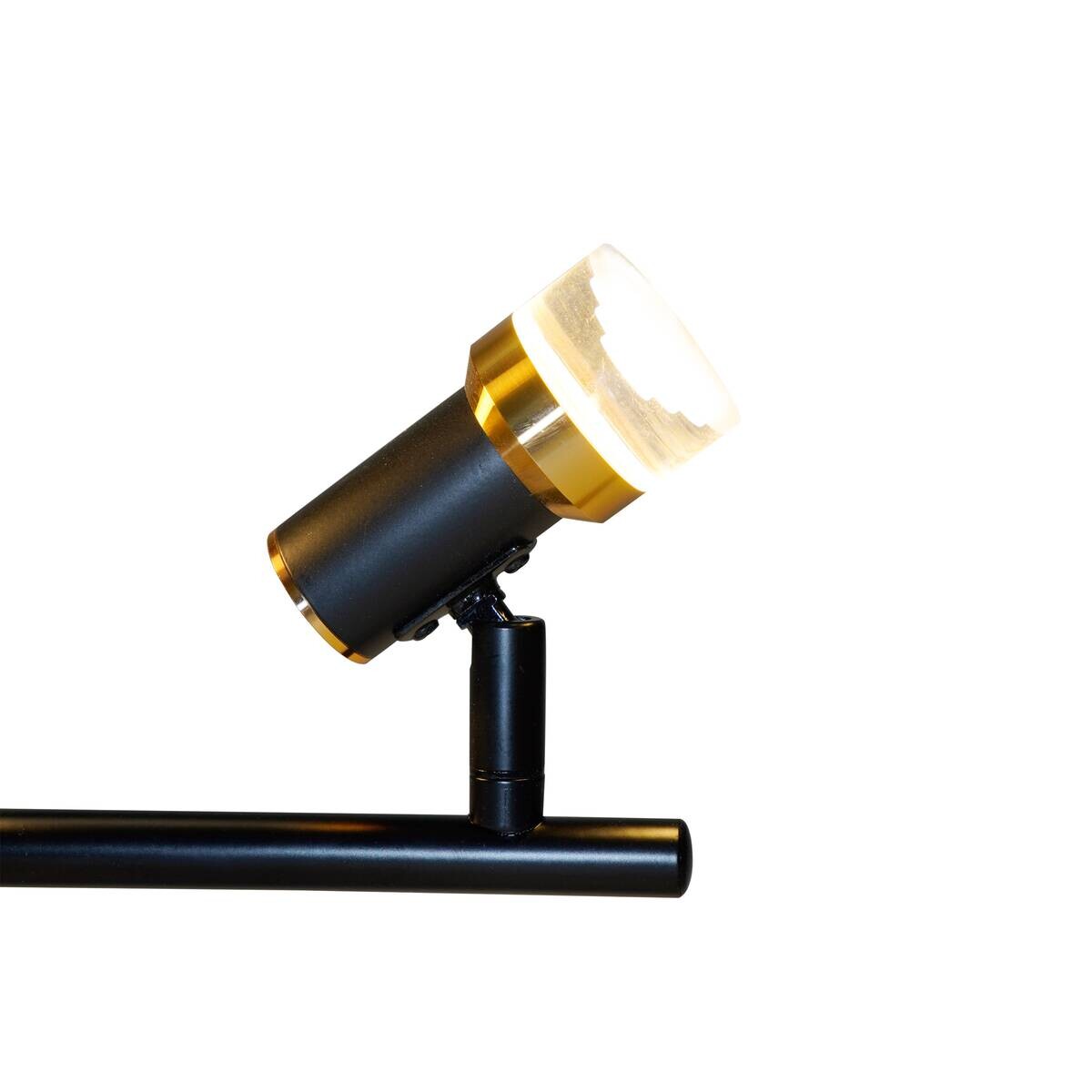 POCOline LED-Spot Giulia schwarz Kupfer B/H/L: ca. 12x8x56 cm 4 Brennstellen