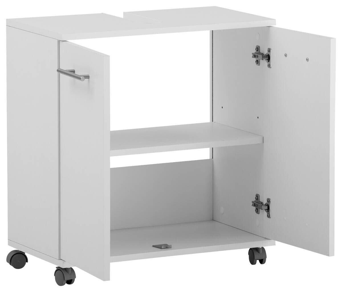 Waschbeckenunterschrank Emmi weiß matt B/H/T: ca. 59,8x63,4x32,6 cm