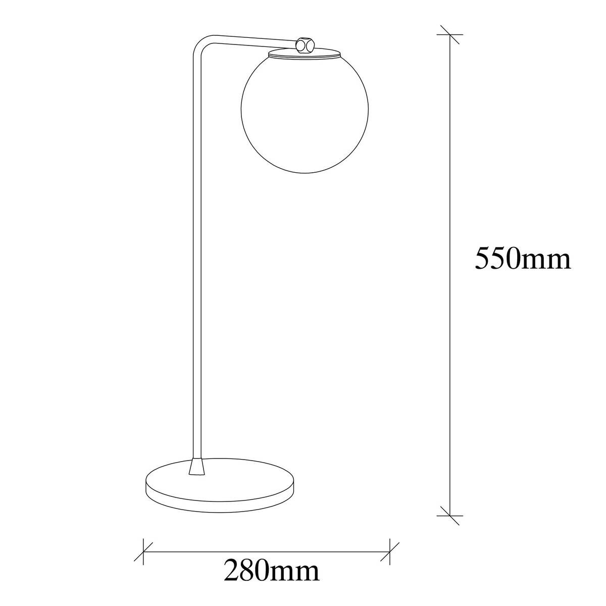 Opviq Tischleuchte Kupfer Metall B/H/L: ca. 28x55x15 cm E27 1 Brennstellen