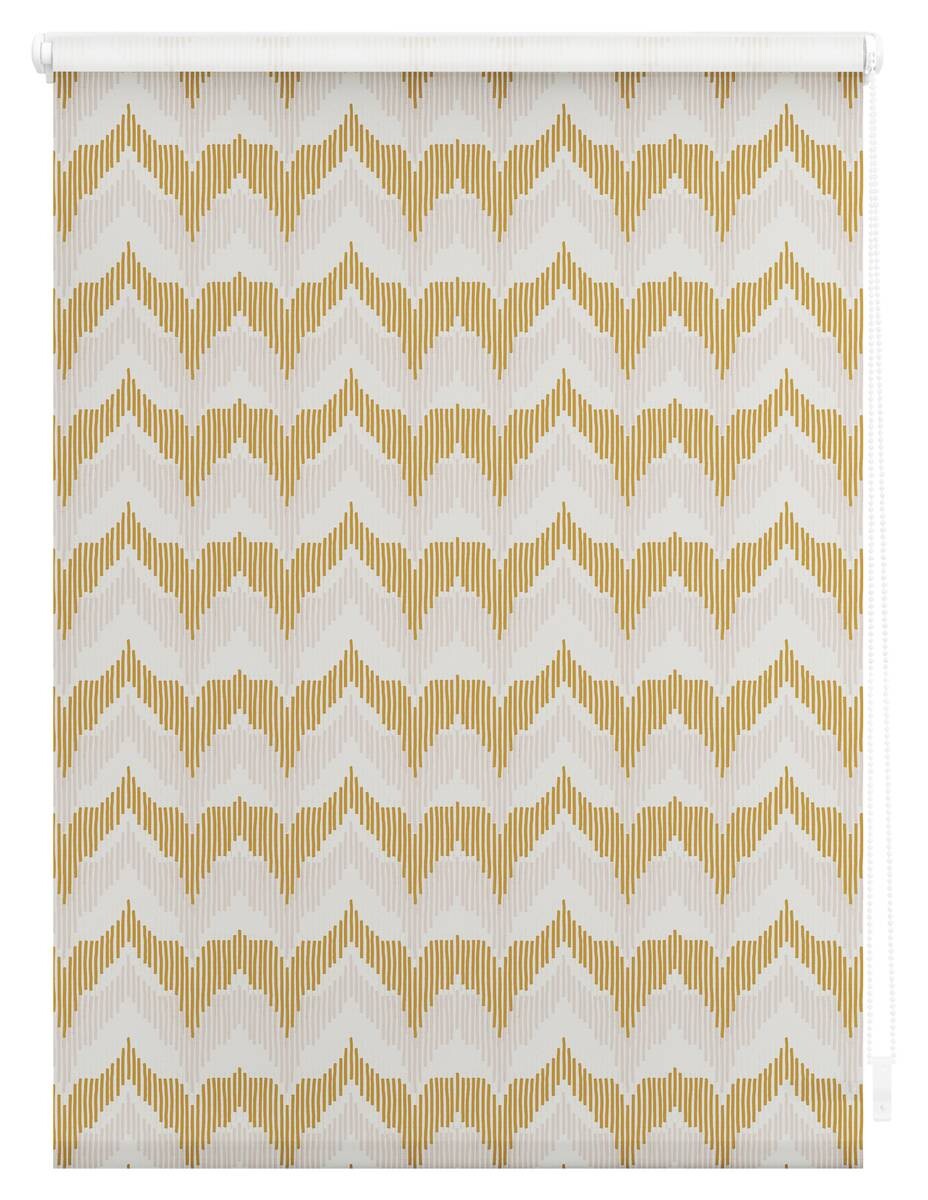 LICHTBLICK Rollo Boho Zig Zag gelb B/L: ca. 120x150 cm