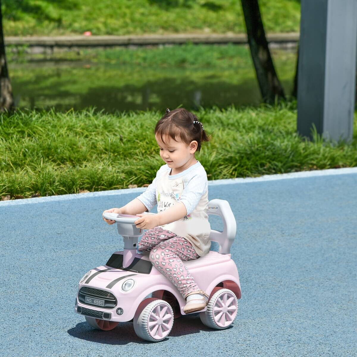 AIYAPLAY Rutschauto rosa B/H/L: ca. 25x35x53 cm