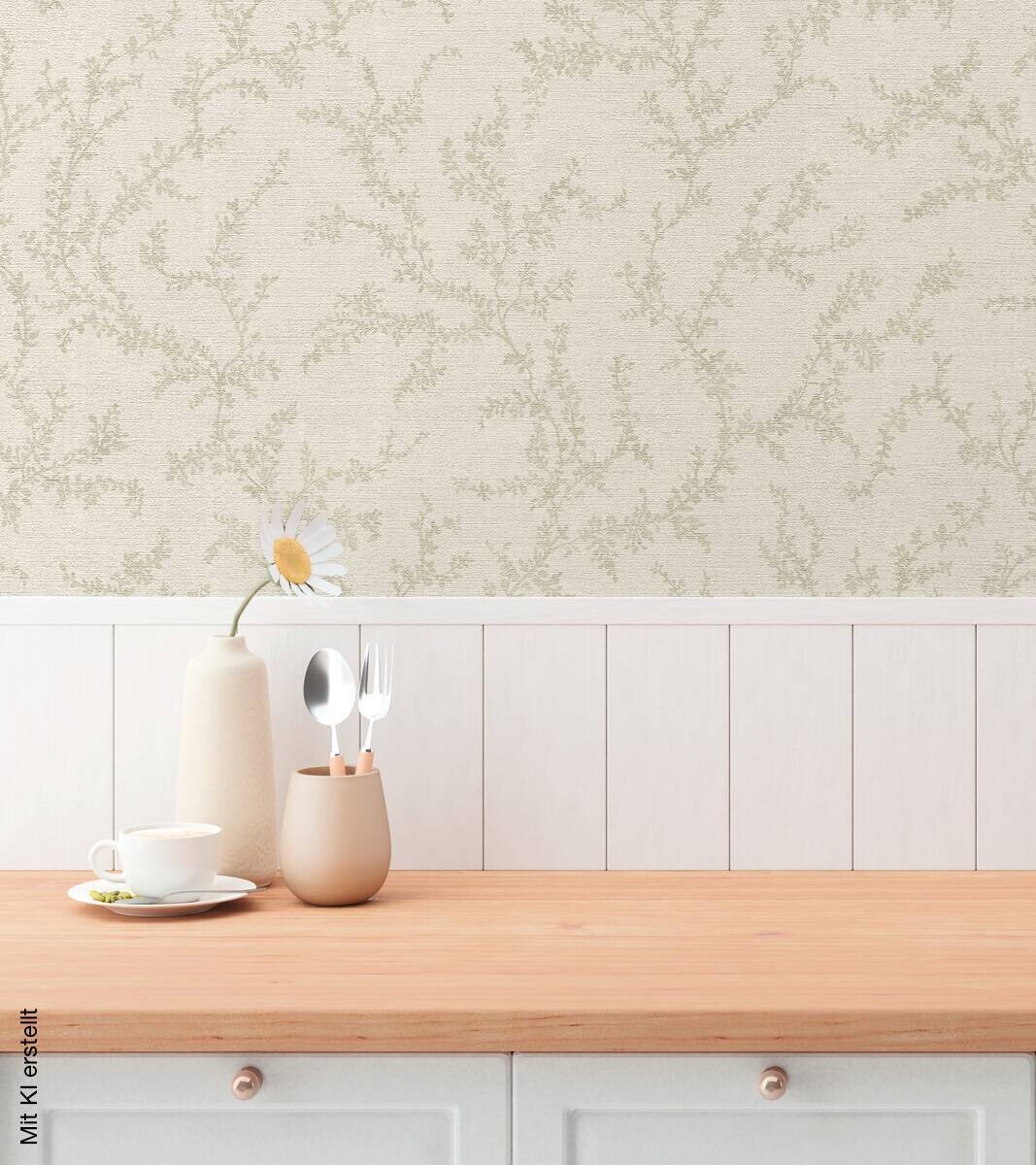 A.S.Creation Vliestapete grau creme B/H/D: ca. 53x1005x8,2 cm