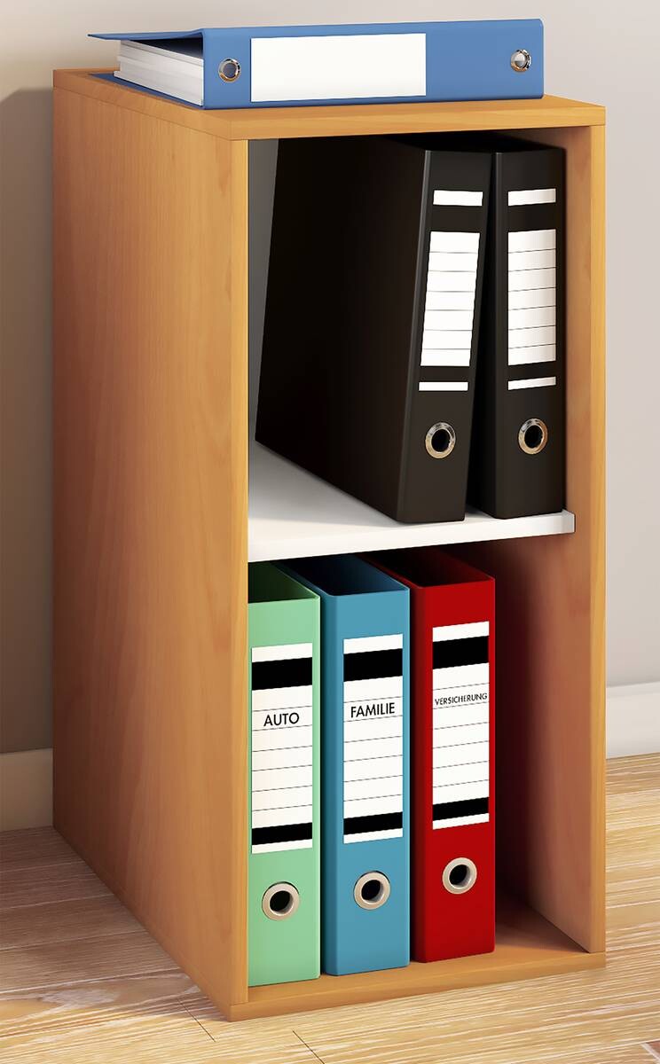 Regal Lona I buche weiß B/H/T: ca. 35x74x37 cm