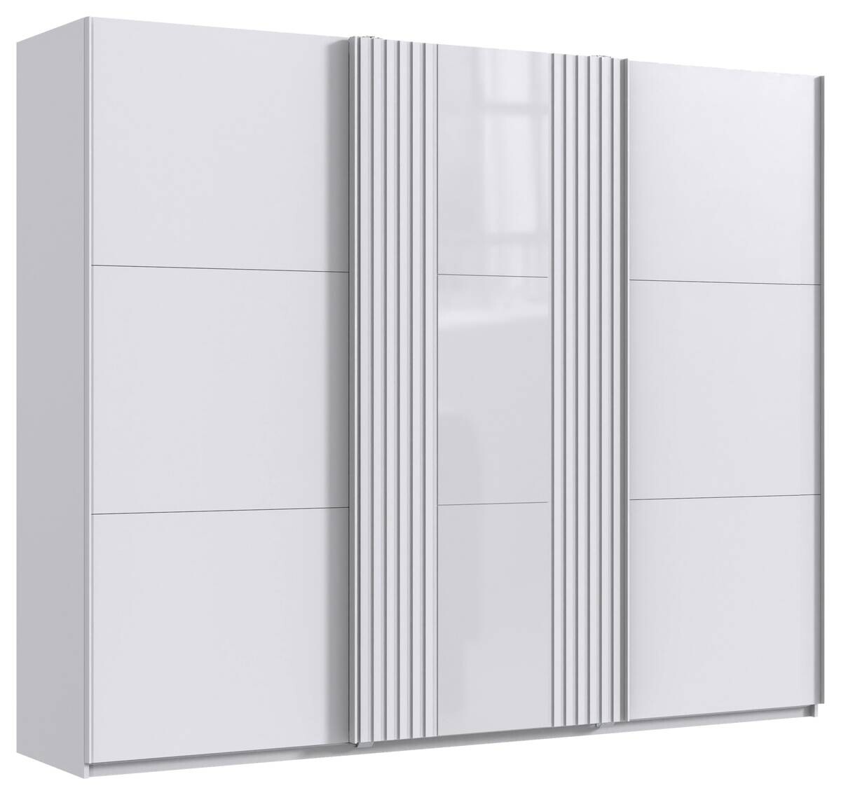 Schwebetürenschrank Atlanta weiß B/H/T: ca. 250x216x65 cm
