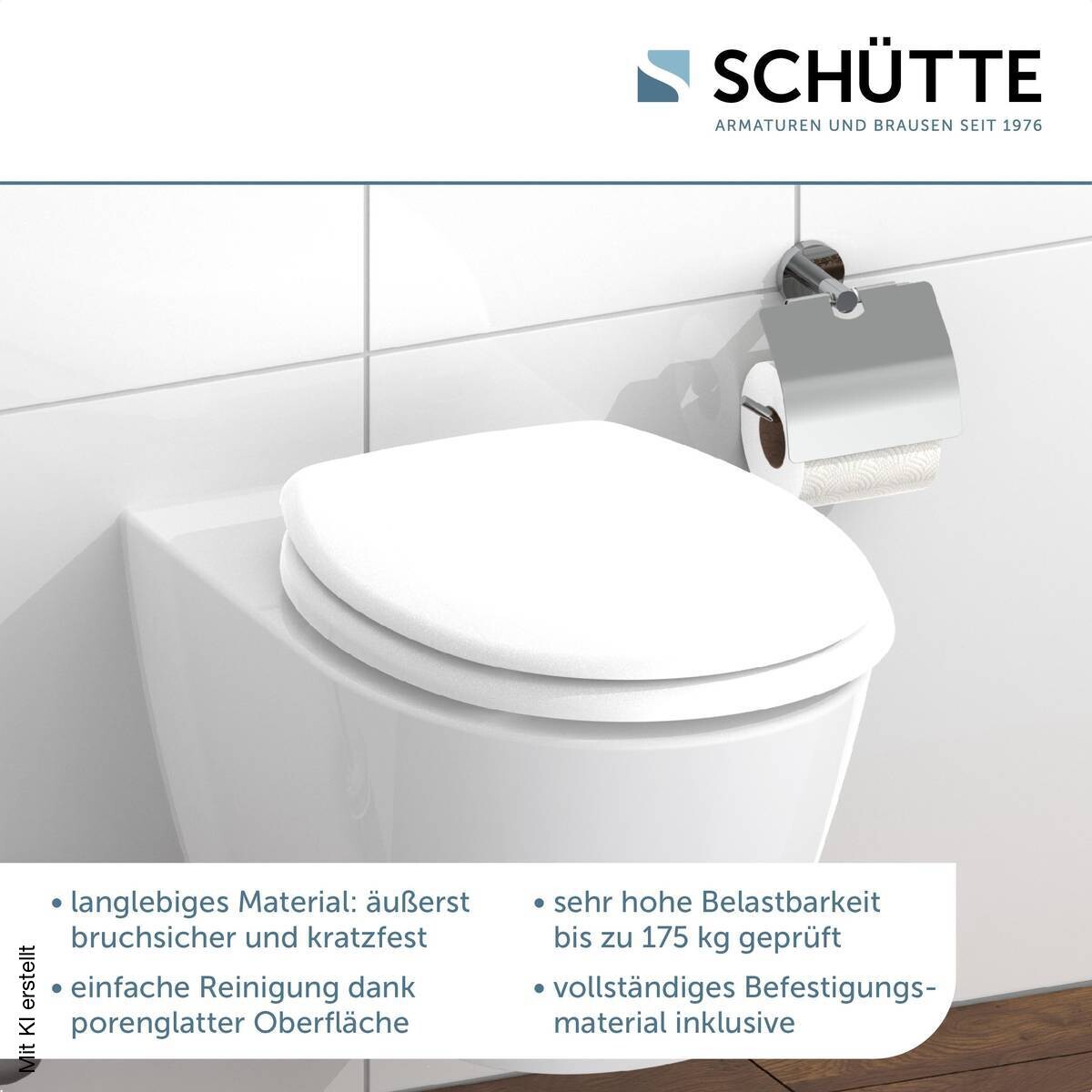 Schütte WC-Sitz WHITE Duroplast
