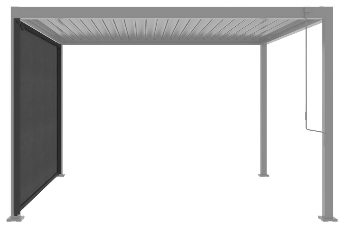 Rollo anthrazit Aluminium B/H/L: ca. 8,5x231x278 cm