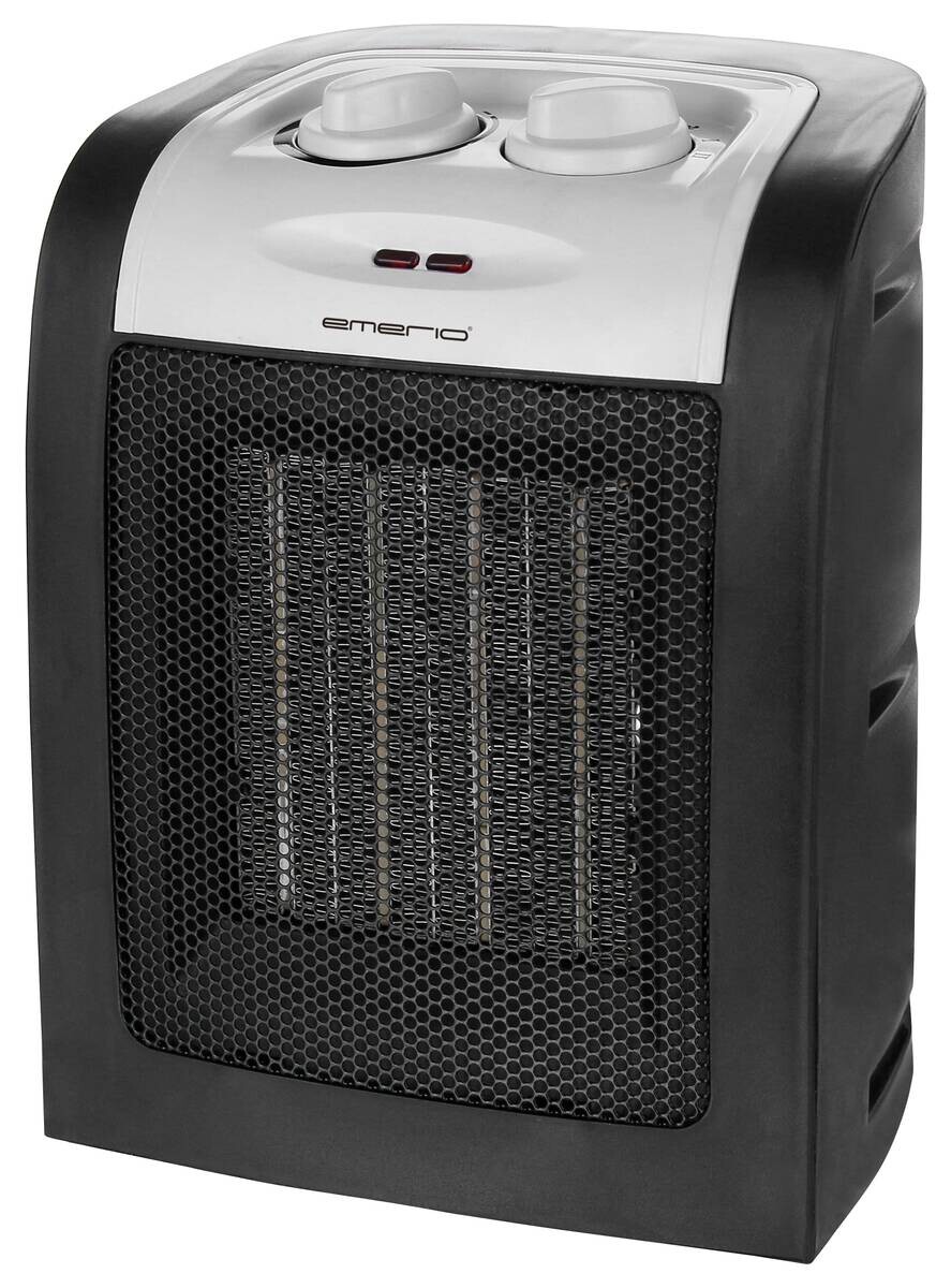 Emerio Heizlüfter FH-106145.9 schwarz silber Kunststoff ca. 1800 W