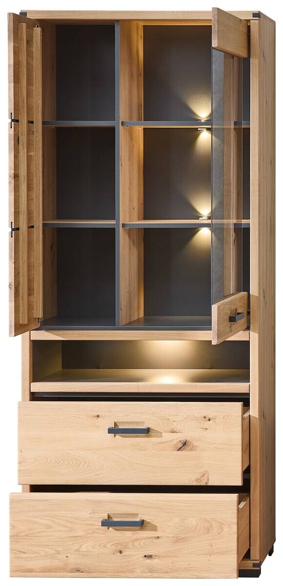 Vitrine Genua B/H/T: ca. 85x204x38 cm