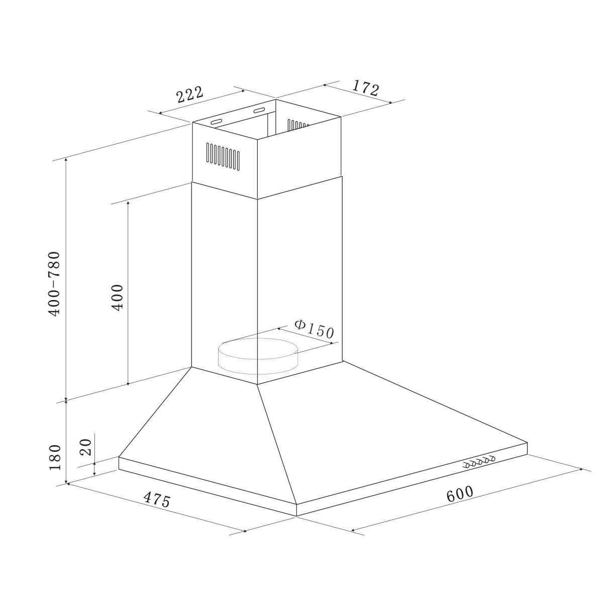 Respekta Küchenblock Premium weiß Lärche Nachbildung B/H/T: ca. 240x211x60 cm