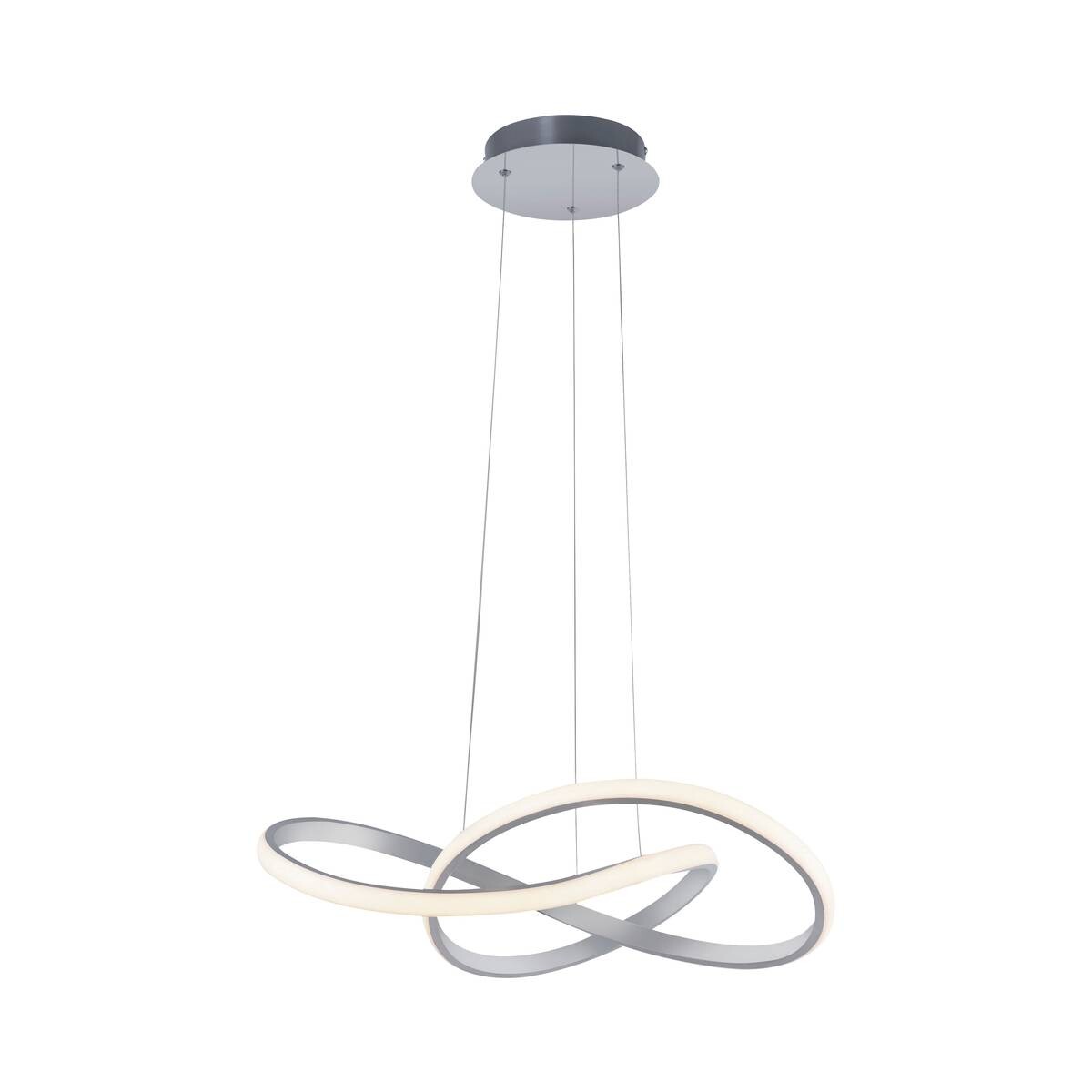 Just Light LED-Pendelleuchte MARIA 15402-95 Alu Aluminium Gummi H/D: ca. 120x57 cm 1 Brennstellen