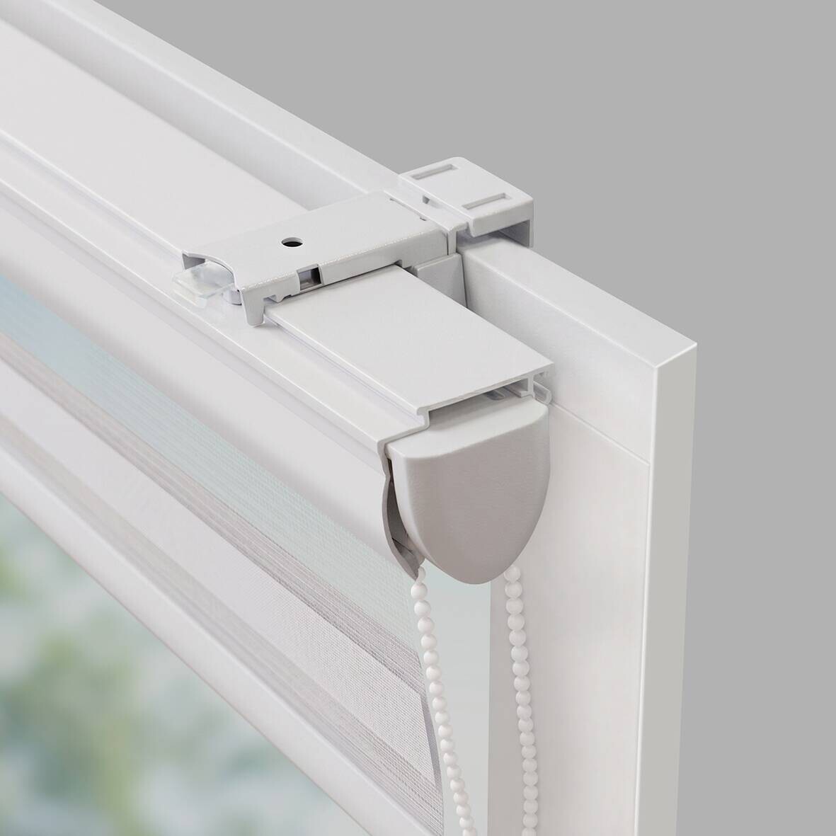 POCOline Doppelrollo mit Blende Easy-Fix natur B/L: ca. 90x160 cm