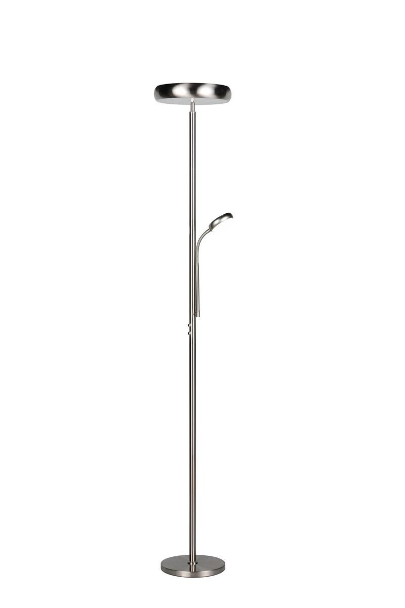 Reality Stehlampe Palermo nickel matt Metall H: ca. 183 cm 1 Brennstellen