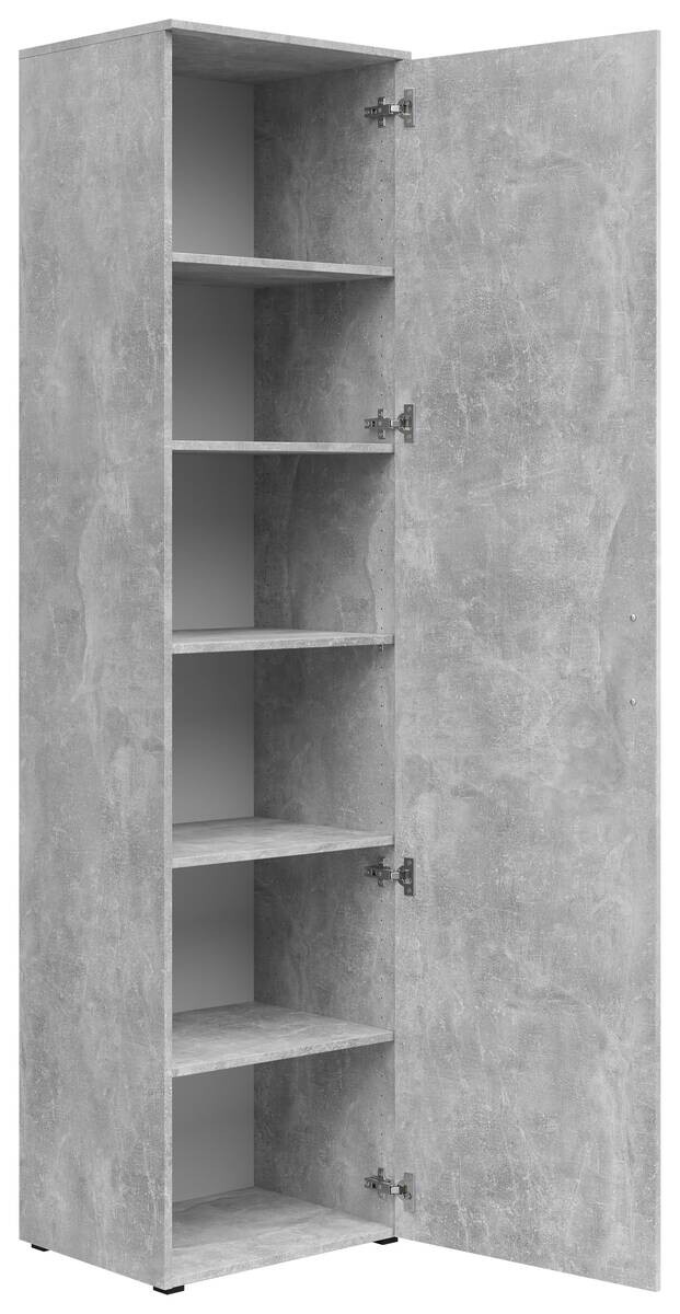Schrank Multi-Stauraum Typ 51 Beton Optik B/H/T: ca. 50x195x40 cm