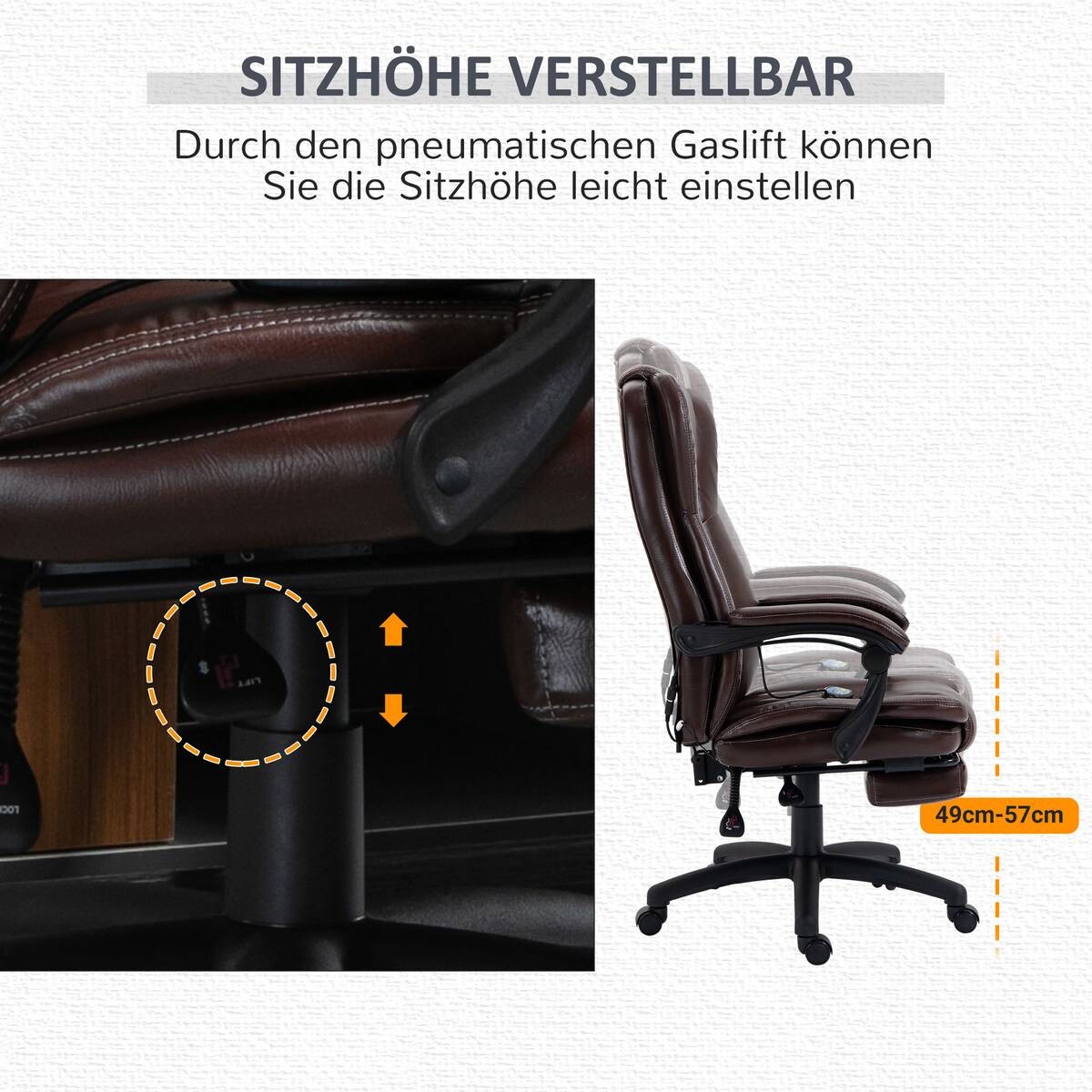 Drehstuhl 921-539V90BN braun
