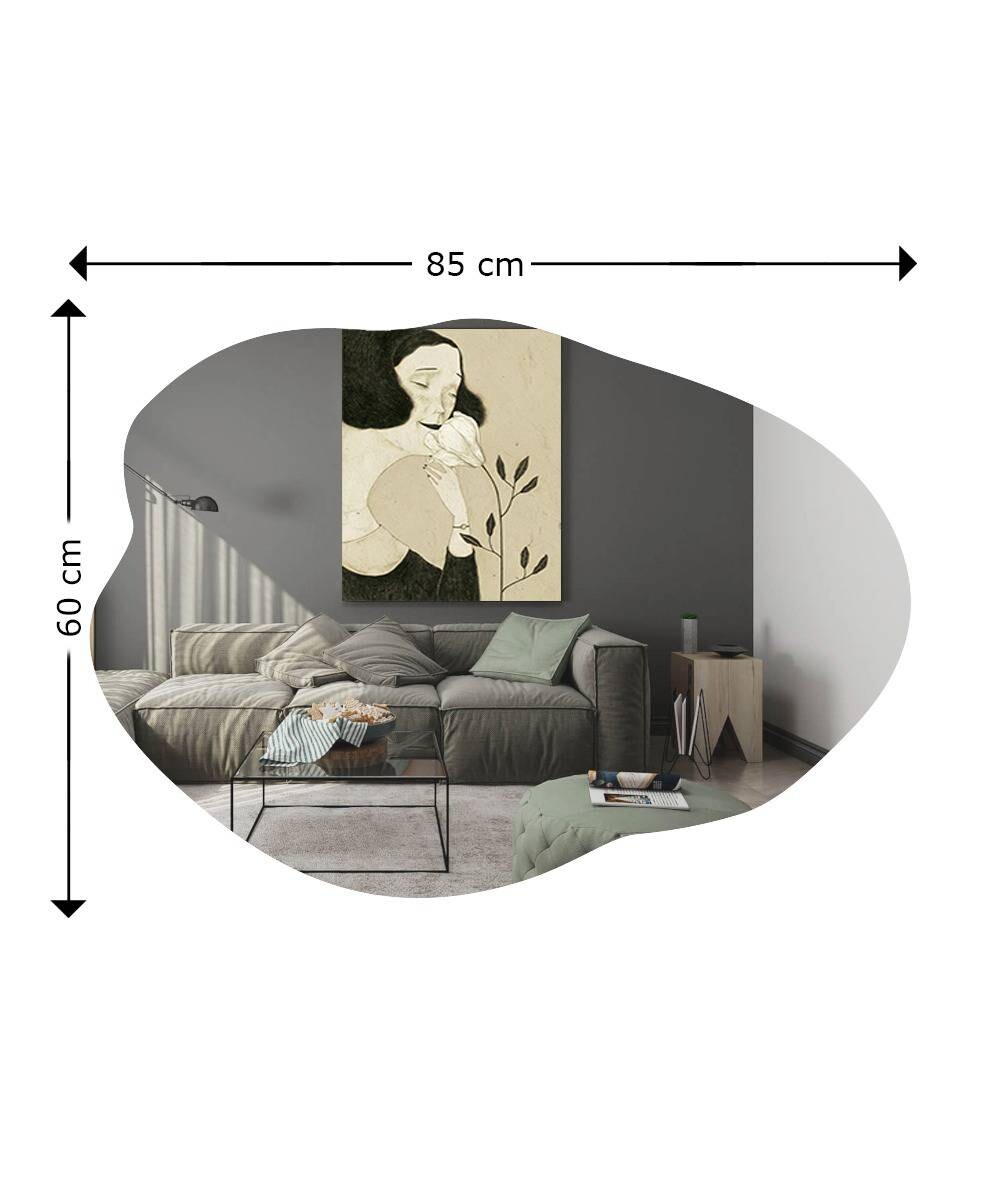 moebel17 Wandspiegel Oho transparent Spanplatte B/H/T: ca. 60x85x3,5 cm