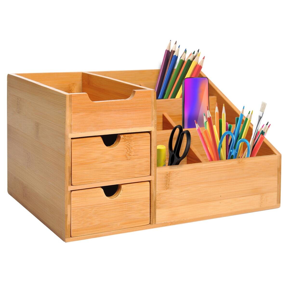 HOMCOM Organizer natur Bambus B/H/L: ca. 205x33x155 cm